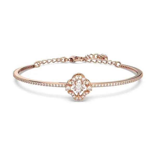 Vòng Đeo Tay Swarovski Bracciale Donna Sparkling Dance, Rosa, Placcato Color Oro Rosa Màu Vàng Hồng - Trang sức - Vua Hàng Hiệu