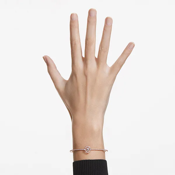 Vòng Đeo Tay Swarovski Bracciale Donna Sparkling Dance, Rosa, Placcato Color Oro Rosa Màu Vàng Hồng - Trang sức - Vua Hàng Hiệu
