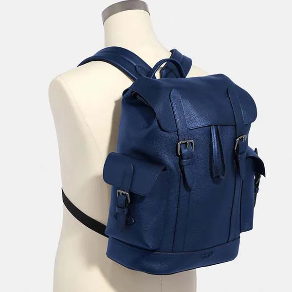 Balo Coach Nam Hudson Backpack Cobalt Blue - NWT 89896 Màu Xanh Navy - Túi xách - Vua Hàng Hiệu