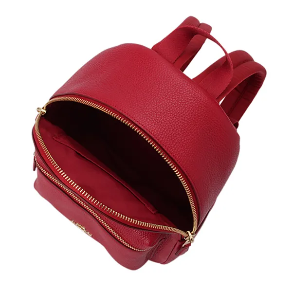 Balo Coach Mini Charlie Backpack In Pebble Leather Light Gold / True Red F38263 Màu Đỏ - Túi xách - Vua Hàng Hiệu