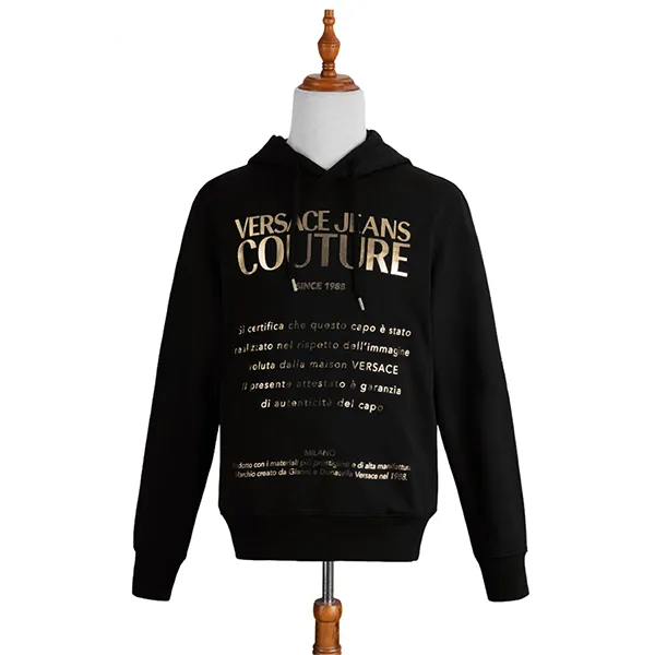 Áo Hoodie Versace Jeans Couture Since 1988 Milano 71GAIT10-CF00T Màu Đen - Thời trang - Vua Hàng Hiệu