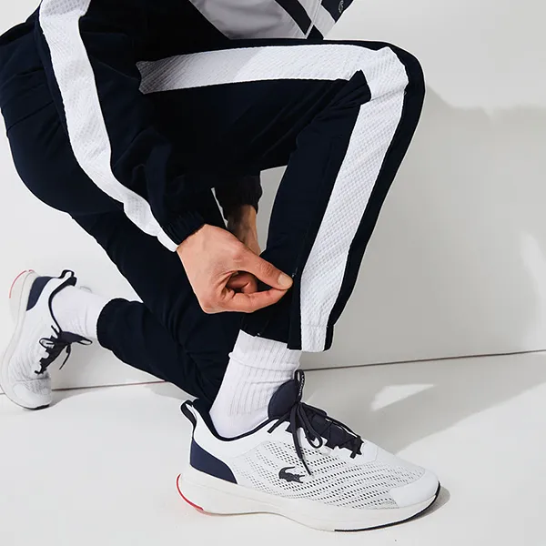 Bộ Quần Áo Lacoste Men’s Lacoste Sport High Neck Tennis Tracksuit H9691-00 Màu Xanh Navy Size S