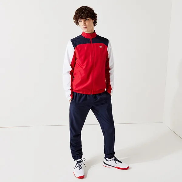 Bộ Quần Áo Lacoste Men’s Sport Colourblock Tracksuit WH9539-51 Màu Đỏ Size S - Thời trang - Vua Hàng Hiệu