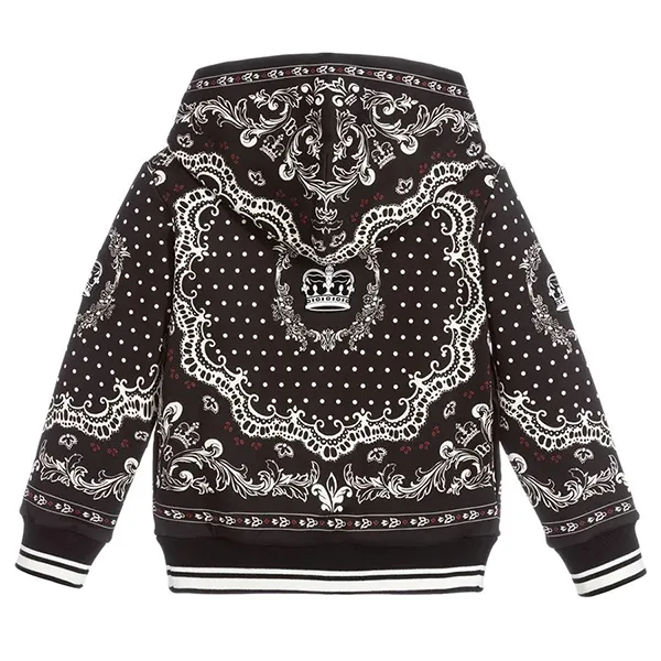 Áo Khoác Dolce & Gabbana D&G Black Geo Hooded Cardigan L4JW3E G7VEU HN63C Màu Đen - Thời trang - Vua Hàng Hiệu