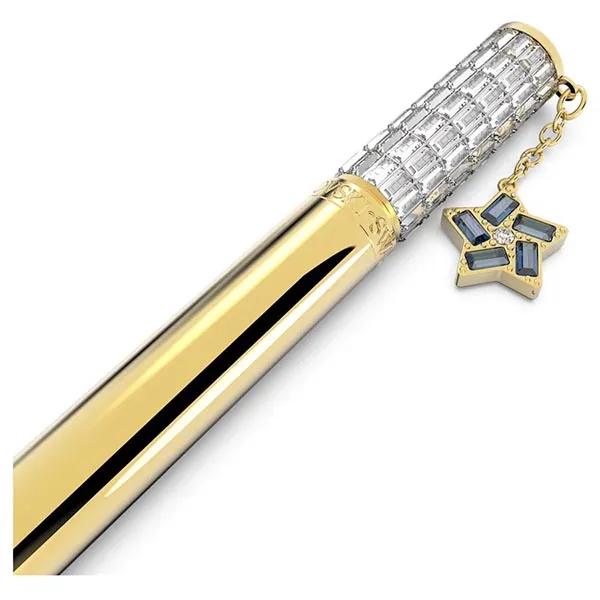 Bút Ký Swarovski Celebration 2022 Ballpoint Penstar, White, Gold-Tone Plated 5627170 Màu Vàng Gold