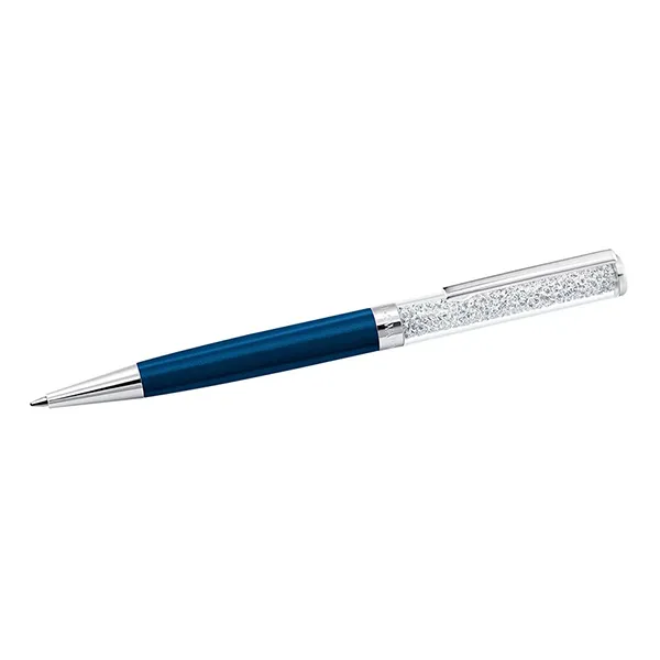 Bút Ký Swarovski Crystalline Ballpoint Pen Blue, Chrome Plated 5351068 Màu Xanh Lam - Bút viết - Vua Hàng Hiệu