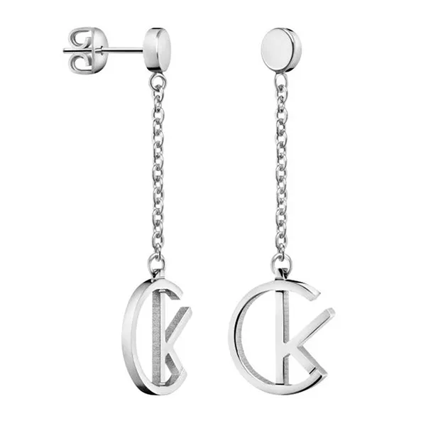 Khuyên Tai Calvin Klein CK League Drop Earrings KJ6DME000100 Màu Bạc