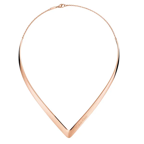 Dây Chuyền Calvin Klein CK Outline Choker KJ6VPJ100100 Màu Vàng Hồng