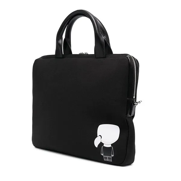 Cặp Xách Tay Karl Lagerfeld Ikonik Neoprene Laptop Bag Màu Đen - Túi xách - Vua Hàng Hiệu