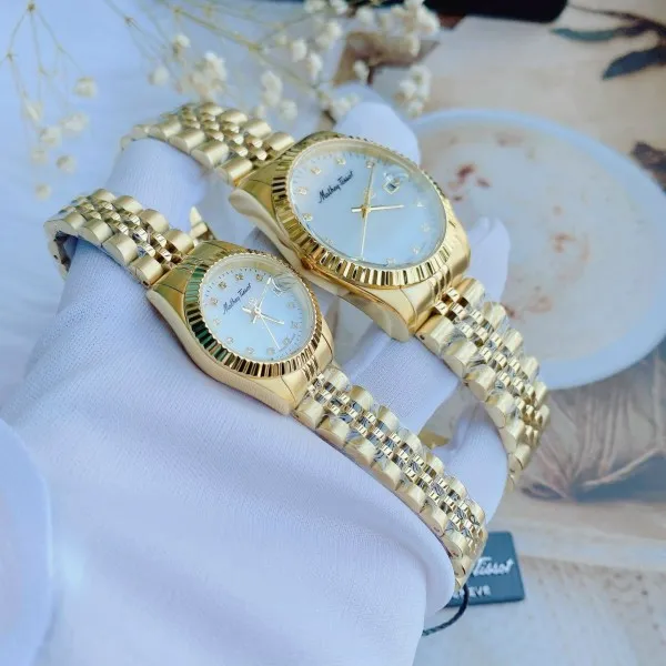 Đồng Hồ Đôi Mathey-Tissot H710PI Và D710PI Màu Vàng Gold - Đồng hồ - Vua Hàng Hiệu