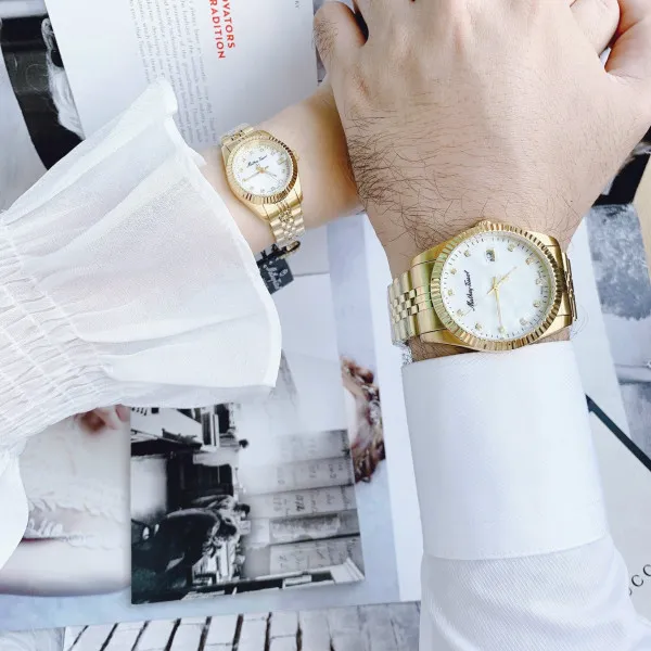 Đồng Hồ Đôi Mathey-Tissot H710PI Và D710PI Màu Vàng Gold - Đồng hồ - Vua Hàng Hiệu