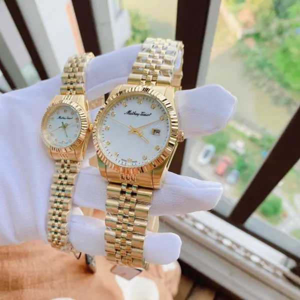 Đồng Hồ Đôi Mathey-Tissot H710PI Và D710PI Màu Vàng Gold - Đồng hồ - Vua Hàng Hiệu