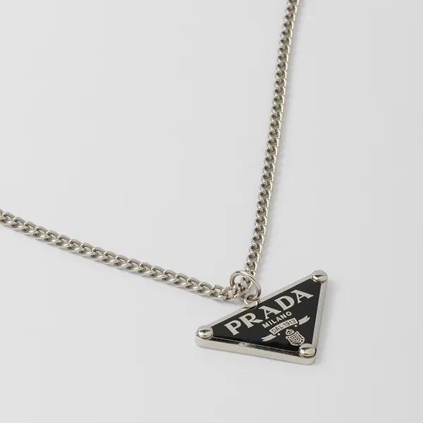 Dây Chuyền Prada Symbole Necklace 1JC826_2DSP_F0002 Màu Bạc - 4