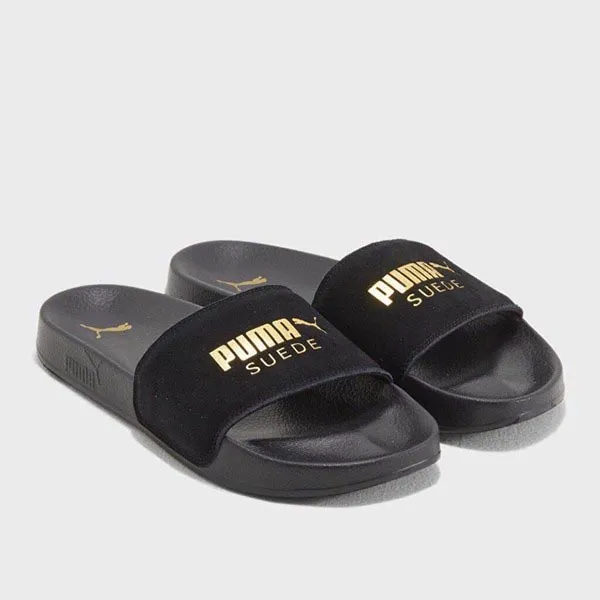 Dép Puma Leadcat Suede Slides Team Gold 365758-01 Màu Đen Size 35.5 - Dép - Vua Hàng Hiệu