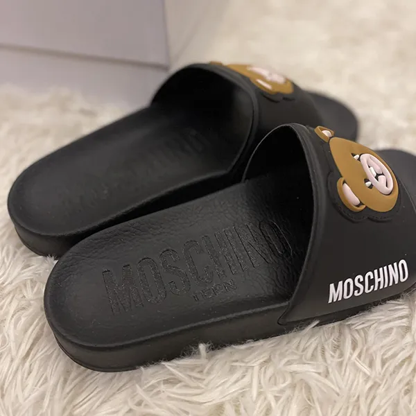 Dép Moschino MNT 67529MK066 Màu Đen - Dép - Vua Hàng Hiệu