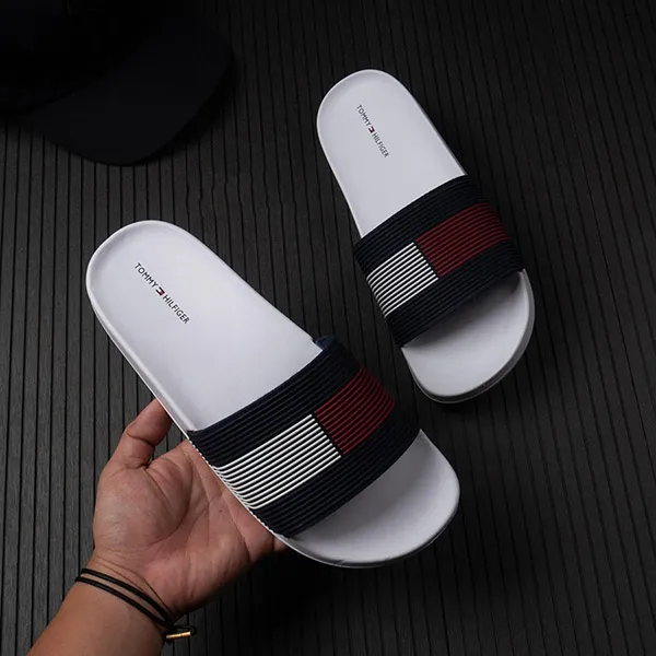 Dép Tommy Hilfiger Daily White Phối Màu Size 36