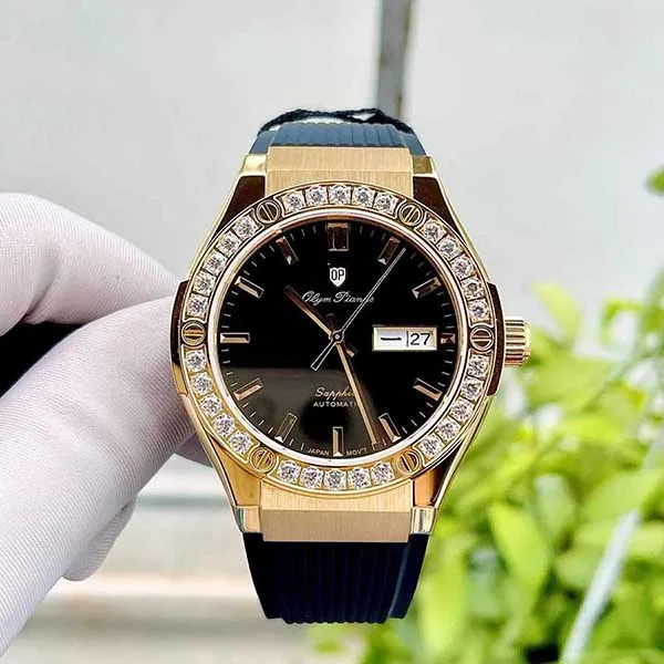 Đồng Hồ Nam Olym Pianus OP990-45ADGK-GL-D Màu Đen Vàng - Đồng hồ - Vua Hàng Hiệu