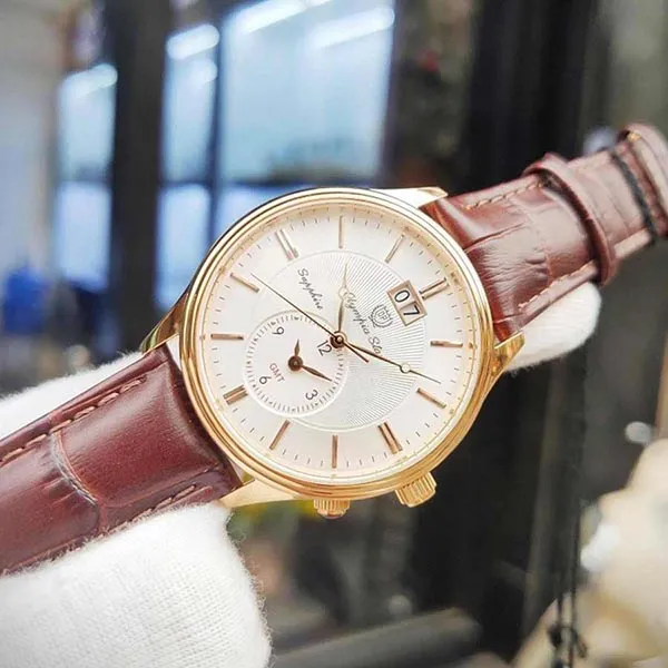 Đồng Hồ Nam Olympia Star OPA580501-03MR-GL-T Màu Nâu Trắng - Đồng hồ - Vua Hàng Hiệu