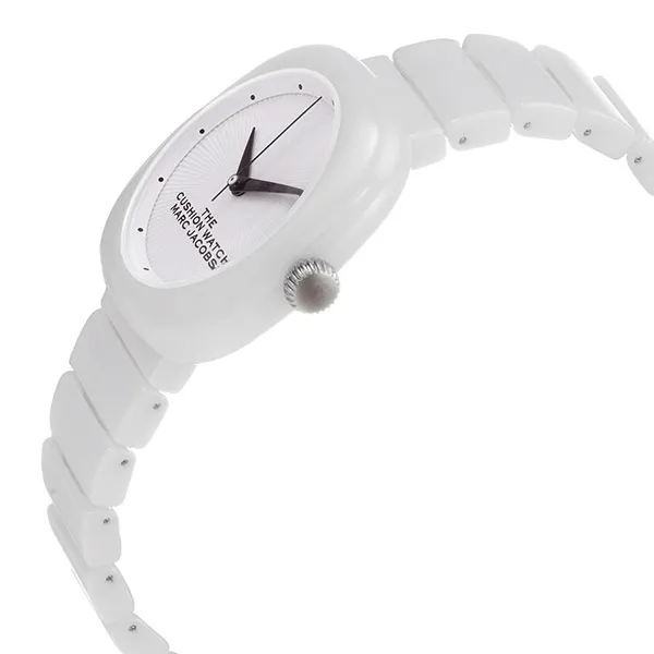 Đồng Hồ Nữ Marc Jacobs The Cushion Quartz White Dial Ladies Watch Màu Trắng - Đồng hồ - Vua Hàng Hiệu