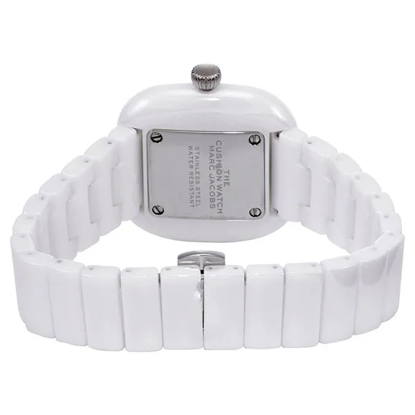 Đồng Hồ Nữ Marc Jacobs The Cushion Quartz White Dial Ladies Watch Màu Trắng - Đồng hồ - Vua Hàng Hiệu