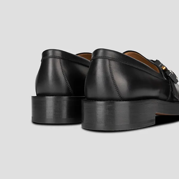 Giày Lười Dior Loafer Plain Leather U Tips Logo 3LO123ZGK 969 Màu Đen Size 41