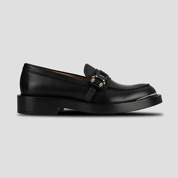 Giày Lười Dior Loafer Plain Leather U Tips Logo 3LO123ZGK 969 Màu Đen Size 41