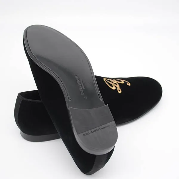 Giày Lười Nam Dolce & Gabbana D&G Men Loafers - A50335 B9L43 Black Màu Đen Size 39