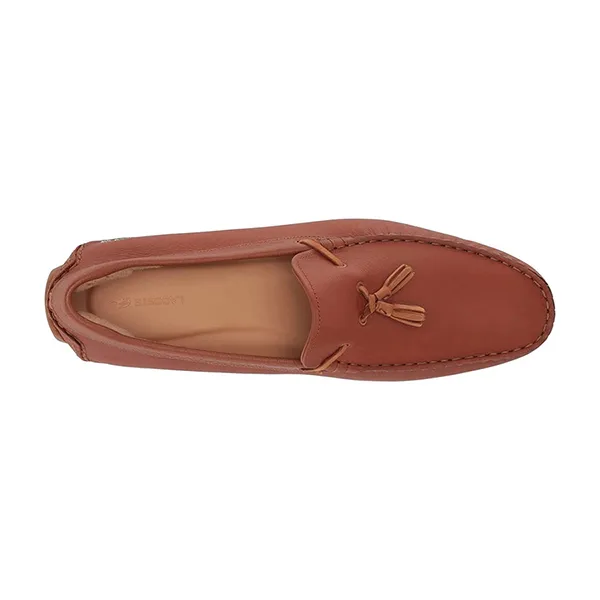 Giày Lười Lacoste Piloter Tassel 0121 Màu Nâu Size 40