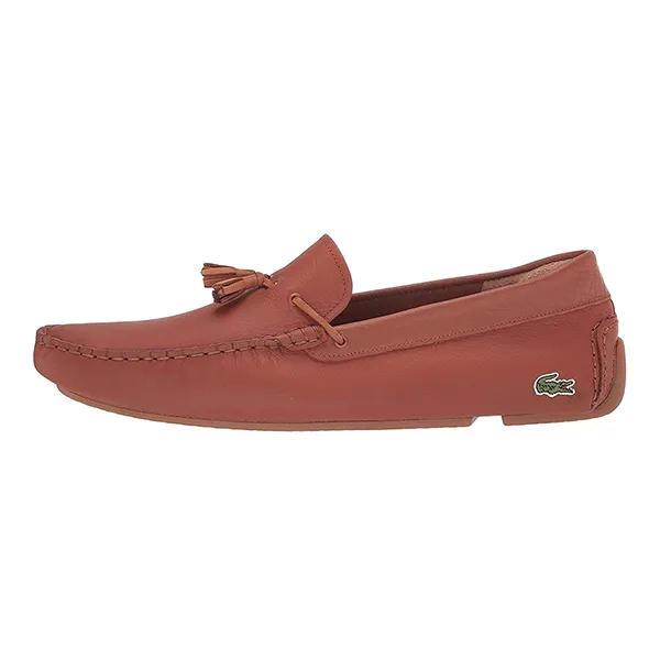 Giày Lười Lacoste Piloter Tassel 0121 Màu Nâu Size 42.5