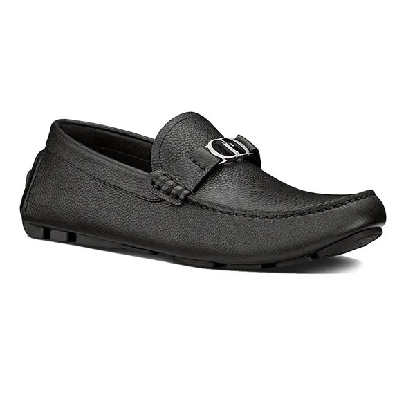 Giày Lười Nam Dior Loafer Black Grained Calfskin Màu Đen Size 40 - Giày - Vua Hàng Hiệu