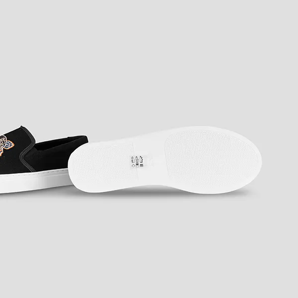 Giày Slip On Kenzo With Tiger Logo FC55SN100F71 99A Màu Đen Size 42