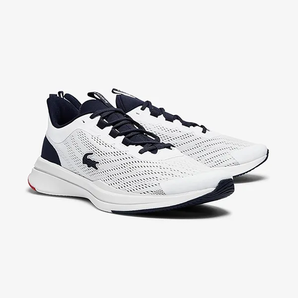 Giày Thể Thao Lacoste Run Spin Màu Trắng Xanh Navy Size 40.5