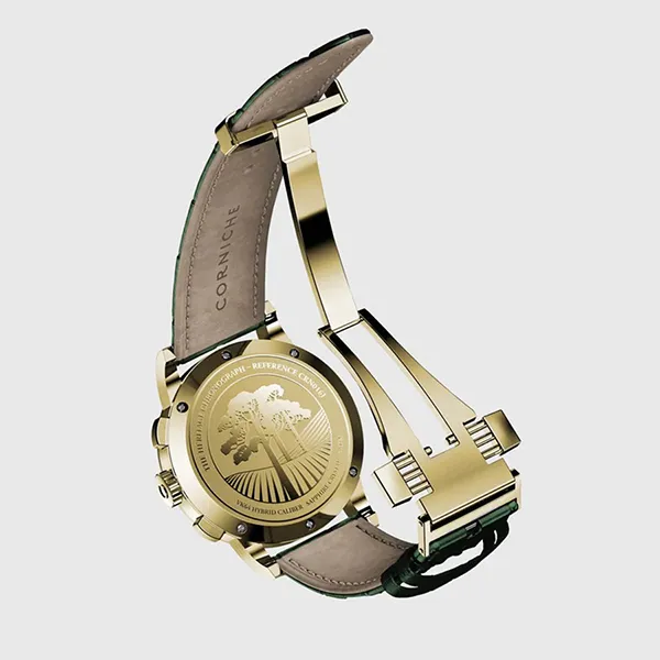 Đồng Hồ Nam Corniche Heritage Chronograph Yellow Gold With Green Dial Màu Xanh Lá - Đồng hồ - Vua Hàng Hiệu