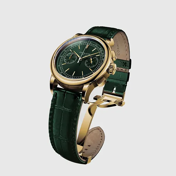 Đồng Hồ Nam Corniche Heritage Chronograph Yellow Gold With Green Dial Màu Xanh Lá - Đồng hồ - Vua Hàng Hiệu