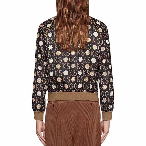 Áo Khoác Gucci x Ken Scott Print Zip-Up Jacket Black/Ivory Màu Nâu Size 46 - Thời trang - Vua Hàng Hiệu