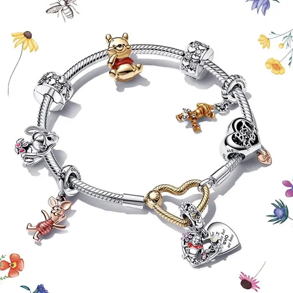 Hạt Vòng Charm Pandora Disney Winnie the Pooh Piglet Dangle Charm 782208C01 Phối Màu - Trang sức - Vua Hàng Hiệu