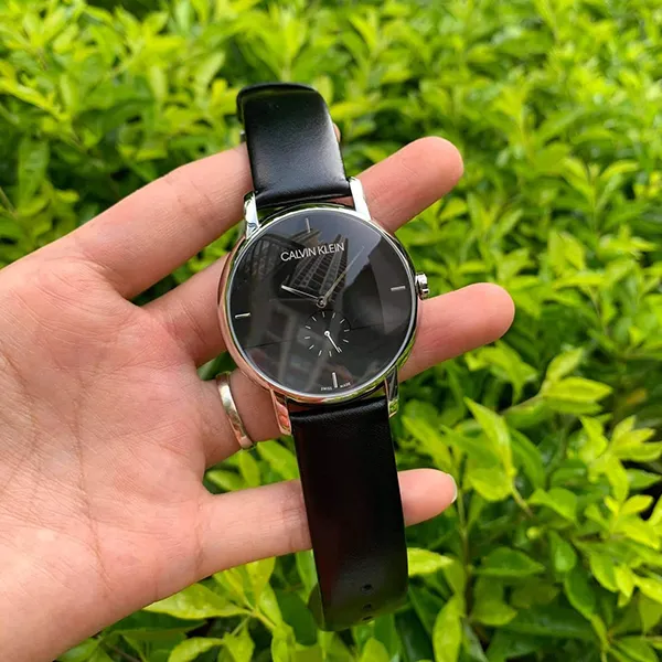 Đồng Hồ Nam Calvin Klein CK K9H2X1C1 Montre Quartz Homme Màu Đen Bạc