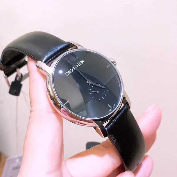 Đồng Hồ Nam Calvin Klein CK K9H2X1C1 Montre Quartz Homme Màu Đen Bạc