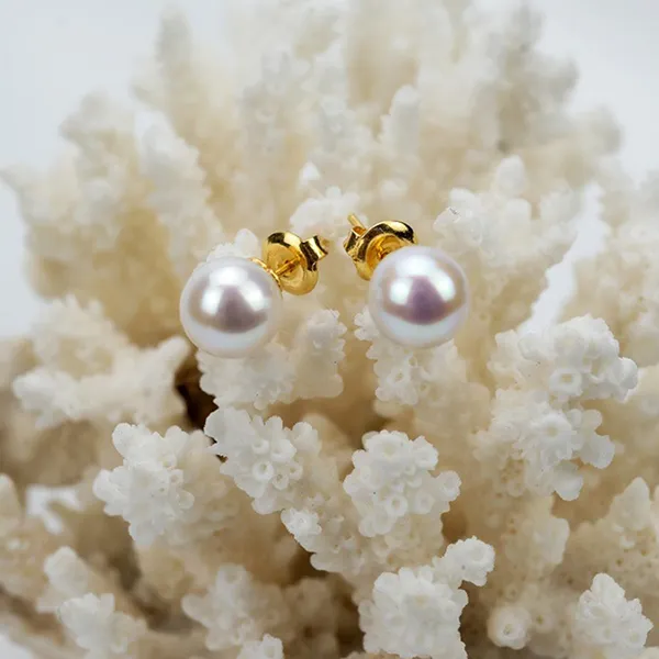 Khuyên Tai Minh Hà Pearl Jewelry Ngọc Trai, Vàng 18k Màu Trắng/Vàng - Trang sức - Vua Hàng Hiệu