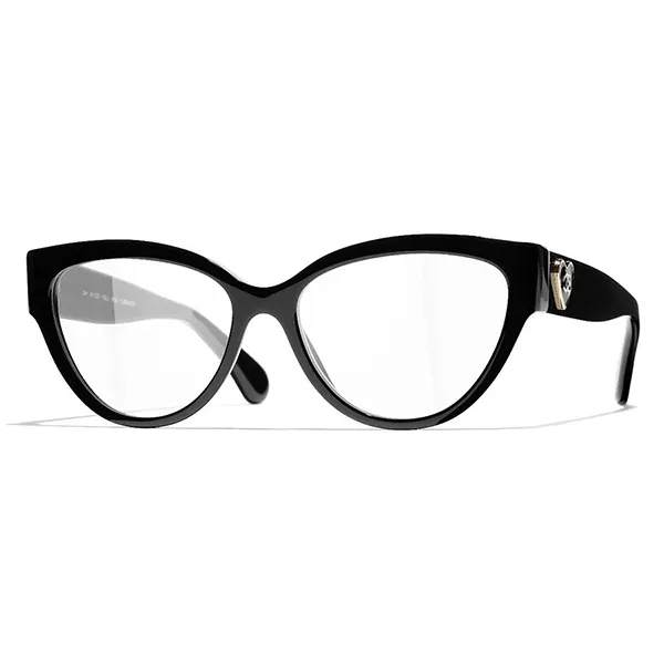 Kính Mắt Cận Chanel Cat Eye Eyeglasses CH3436 C501 Màu Đen Size 55 - Kính mắt - Vua Hàng Hiệu