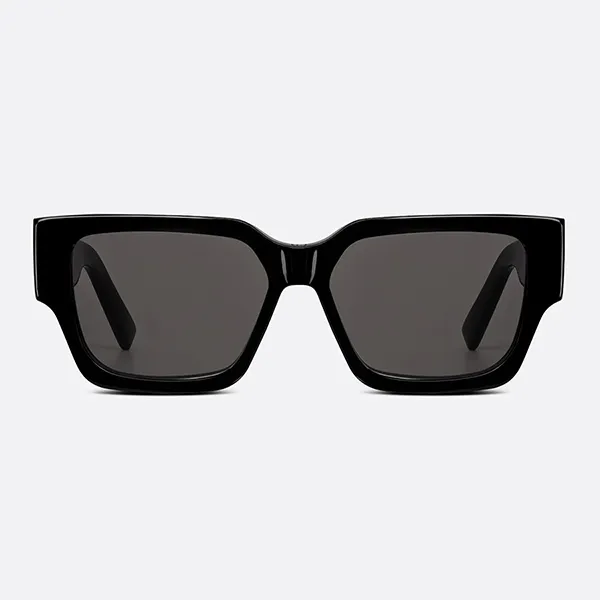 Kính Mát Dior CD SU 16A0 Gemstone Edition Black Square Sunglasses With Green Malachite Finishing Details Màu Đen