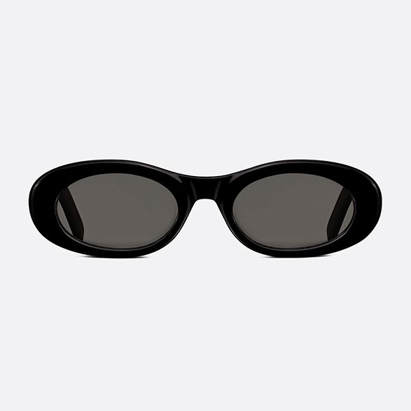 Kính Mát Dior Diamond R11 10A0 Black Rounded Sunglasses Màu Đen - 3