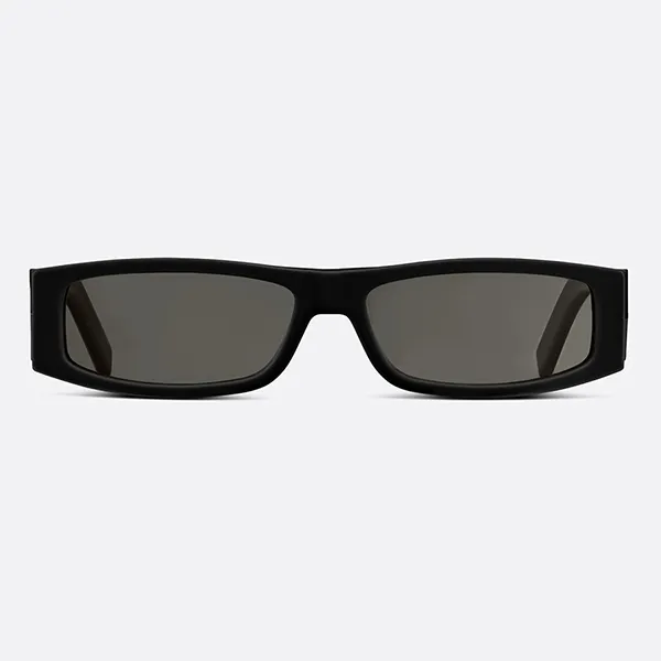 Kính Mát Dior Diamond S11 10A0 Black Rectangular Sunglasses Màu Đen