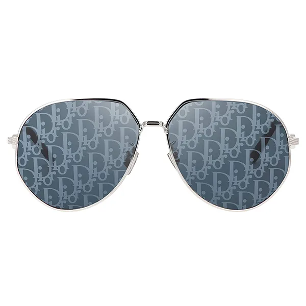 Kính Mát Dior Oblique Pilot Sunglasses CD Link A1U F0B8 Màu Xanh Bạc