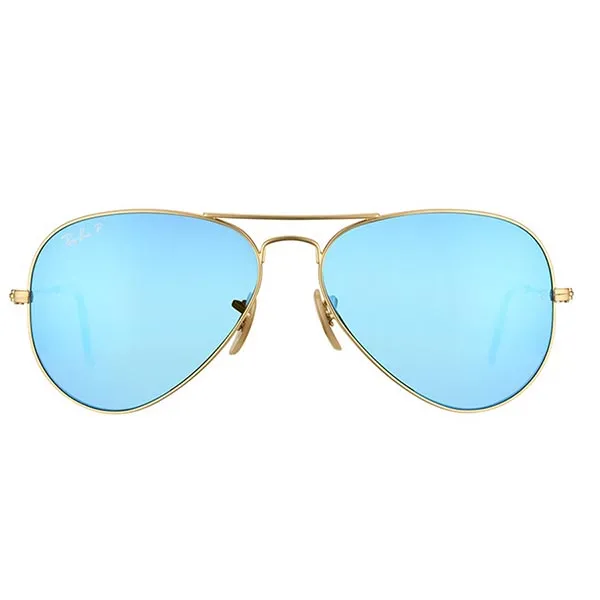 Kính Mát Rayban Aviator Flash Polarized Lens Sunglasses RB3025 112/4L 58-14 Màu Xanh Blue
