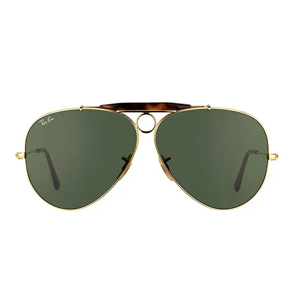 Kính Mát Rayban Aviator Shooter Sunglasses RB3138 181 62 Màu Xanh Green