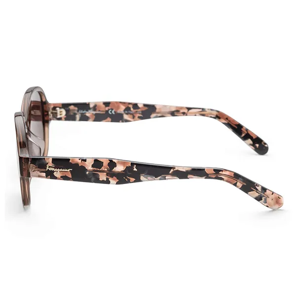 Kính Mát Salvatore Ferragamo Brown Butterfly Ladies Sunglasses SF885SA 210 57 Màu Nâu Đen - Kính mắt - Vua Hàng Hiệu