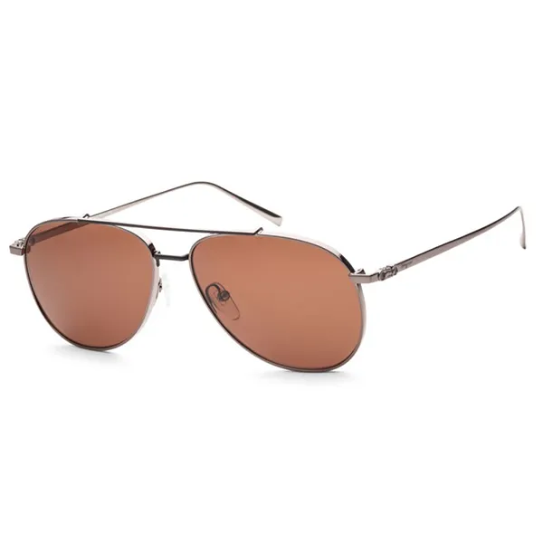 Kính Mát Salvatore Ferragamo Fashion 60mm Black Sunglasses SF201S-6015035 Màu Nâu - Kính mắt - Vua Hàng Hiệu