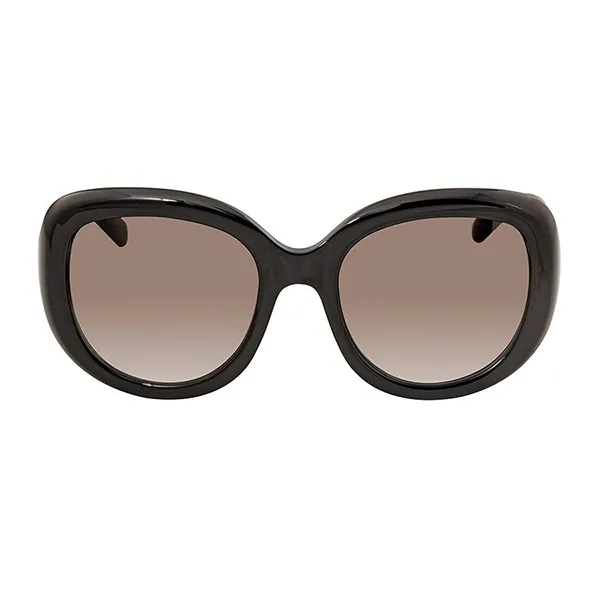 Kính Mát Salvatore Ferragamo Gradient Smoke Oval Sunglasses SF727S 001 53 Màu Đen