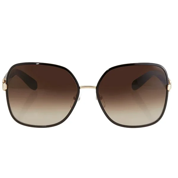 Kính Mát Salvatore Ferragamo Gray Gradient Rectangular Ladies Sunglasses SF150S 16733 59 Màu Nâu Vàng